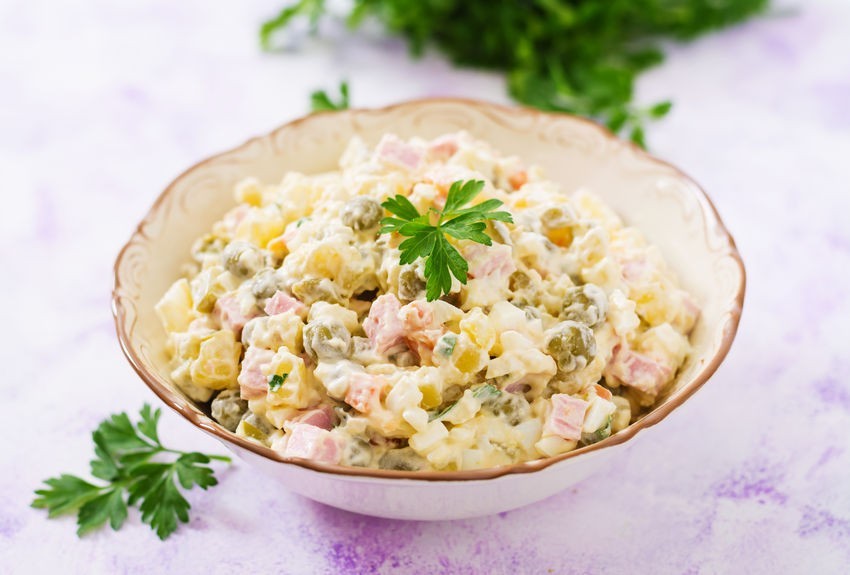 Traditional Russian Olivier Salad