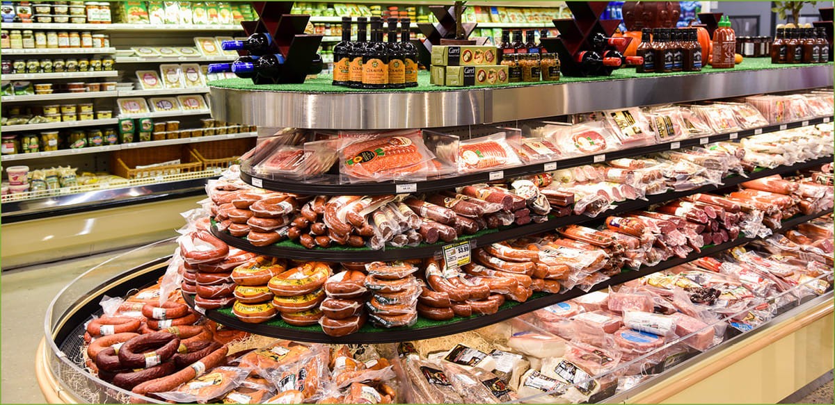 Mięsa i kiełbasy na rynkach kosztów netto