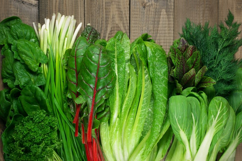 Légumes verts bio frais