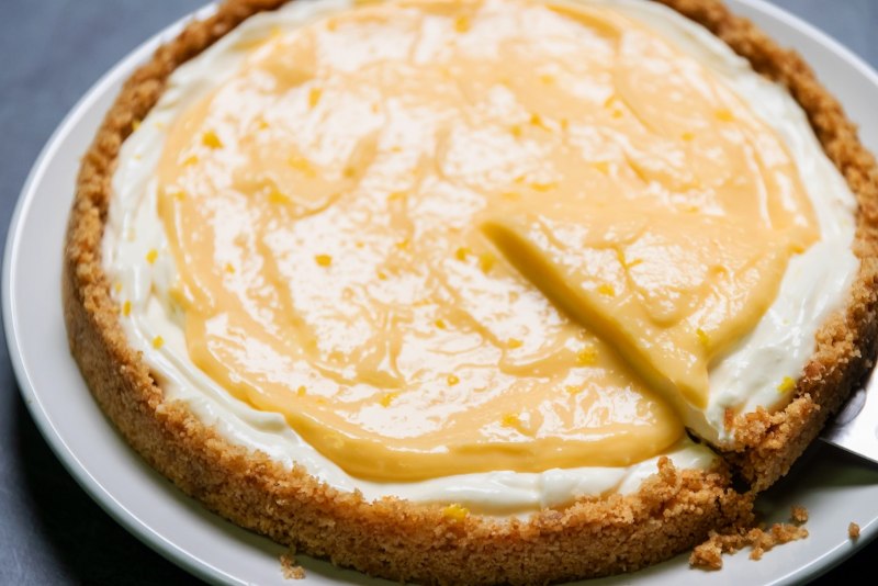 Tarta de limón con queso crema